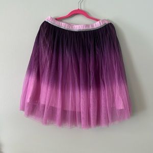 Purple Ombré Chiffon Skirt